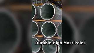 دليل الأعمدة الفولاذية لإضاءة الملاعب ذات الصاري العالي