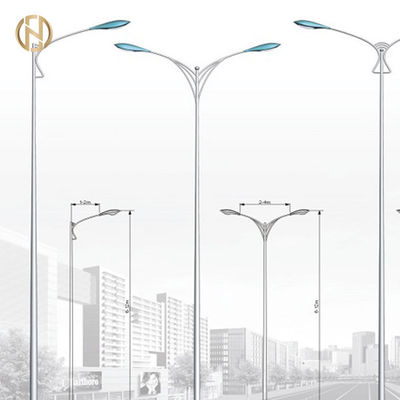 IP65 المجلفن 12M ذراع واحد شارع ضوء القطب