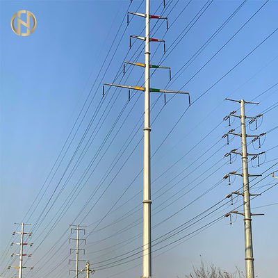 132kV خط نقل الكهرباء تعليق التوتر نوع المجلفن مسحوق الطلاء