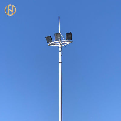 Dodecagon شكل القطب السامي ماست القطب المجلفن الخفيفة 75FT 80FT