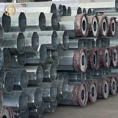 شراء 9M 10M 12M Hot Dip Galvanized Concrete Electric Pole 33KV Steel Tower Pole for Power Distribution Equipment online manufacture
