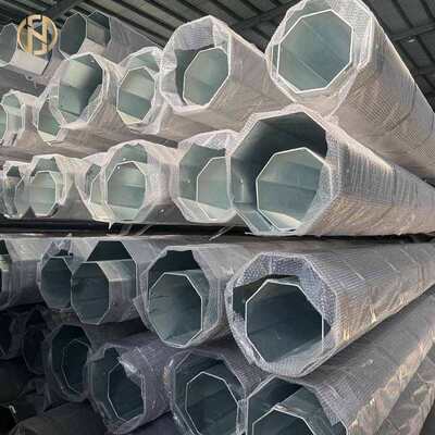 شراء عمود معدني تلسكوبي متعدد الاستخدامات، عمود فولاذي أنبوبي لنقل الكهرباء لمشروع الطاقة الكهربائية الخارجي online manufacture