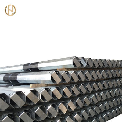شراء الجهد المنخفض المجلفن أنبوبي القطب الصلب 11 م 10 م مع شهادة ISO 9001 online manufacture