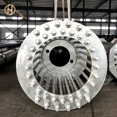 شراء قطب أنبوبي مجلفن مزدوج الدائرة 33KV online manufacture