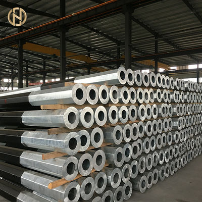 شراء 12m SPF 960daN القطب المغلفنة بالغمس الساخن 9600N 33KV 30KV ASTM 572 GR65 GR50 online manufacture