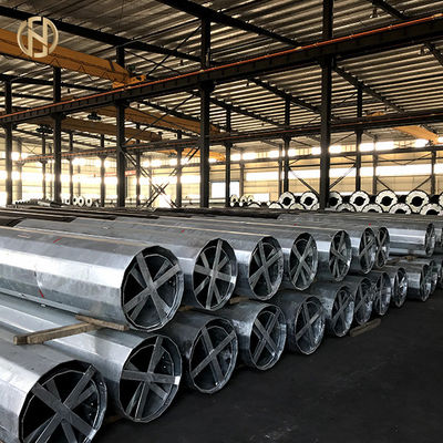 شراء 30FT 9m / 25FT 7.6m المعادن المساعدة القطب مخصص مسحوق المغلفة سمك 7mm -16mm online manufacture