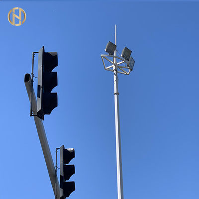 شراء القطب الصاري عالية المطار مع نظام إضاءة الفيضانات LED 35M 40M الشكل Octadecagon online manufacture