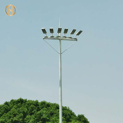 شراء مسحوق المغلفة عالية الصاري برج 95FT IP65 اللون الفضي تراجع الساخنة المجلفن online manufacture