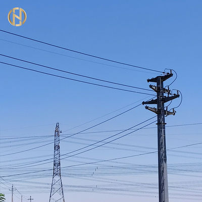 شراء القطب الرمادي المجلفن المثمن الصلب القطب 69KV NEA 50FT 55FT 60FT 65FT 70FT online manufacture