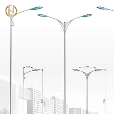 شراء 30M Q345B ضوء الشارع المجلفن القطب المثمن AWS D1.1 لحام online manufacture