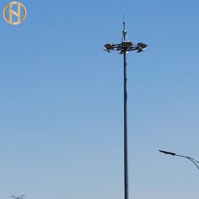 شراء Q345 Polygonal High Mast Pole تراجع الساخنة المجلفن لضوء الشارع LED online manufacture
