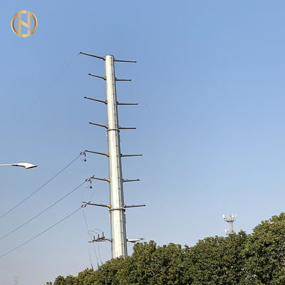 شراء 9M معدن مجلفن عمود مرافق 350daN 200daN لتوزيع الطاقة 11kv online manufacture
