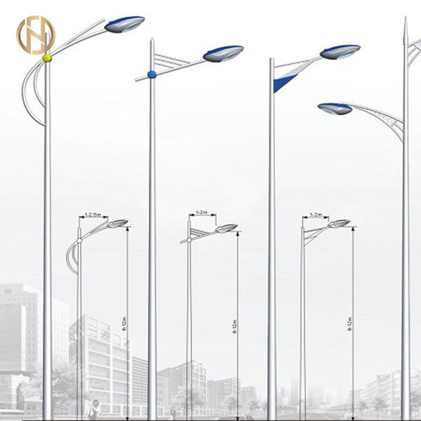 5M Q235B Street Light Post Round Conical All In One مقاومة للزلازل