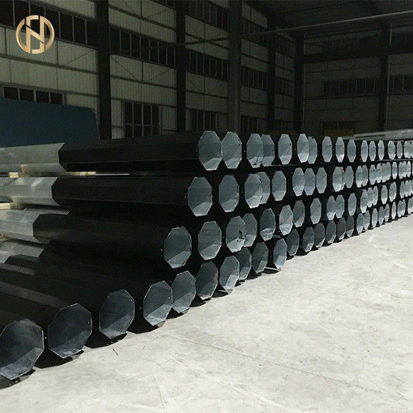 القطب نقل الصلب المجلفن 12.2m 69KV الجلفنة الانتهاء