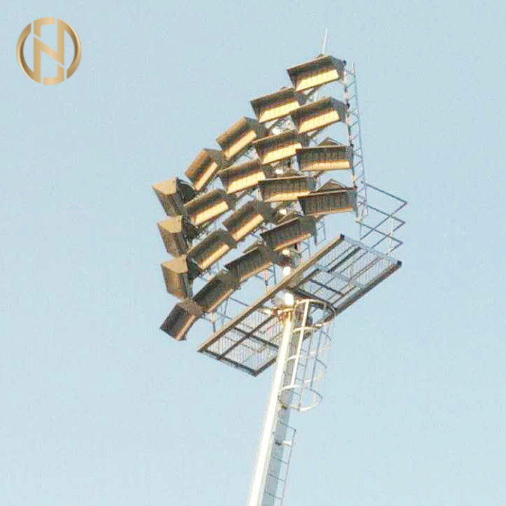 برج الإضاءة الثابتة من نوع High Mast للإضاءة 25M 30M 35M حسب الطلب