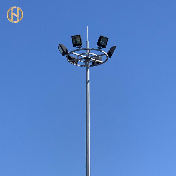 برج الإضاءة الثابتة من نوع High Mast للإضاءة 25M 30M 35M حسب الطلب
