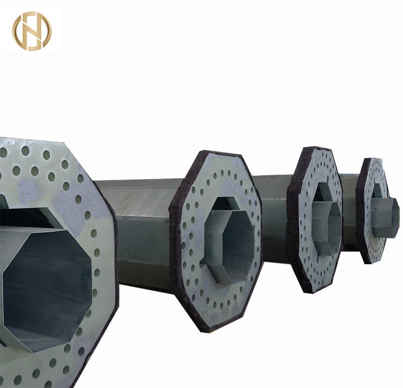 مقاومة للرياح 100FT 120FT قطب الاتصالات محطة الاتصالات مع ASTM A572 GR65 الصلب لمتطلبات مختلفة