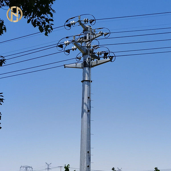 عمود نقل الطاقة المعدنية الكهربائية الصلب 69KV 90FT Q460C