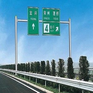 Q235B Q345B تراجع الساخنة القطب المجلفن علامة الشارع