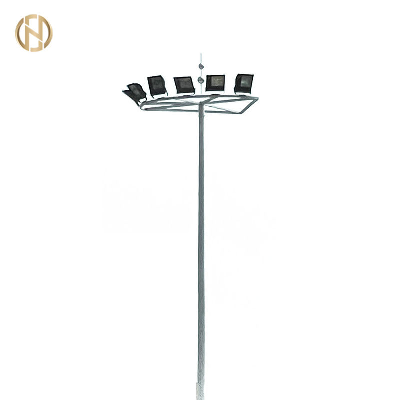 35M غطس ساخن غلفانيوم أعمدة إضاءة عالية مع أضواء LED