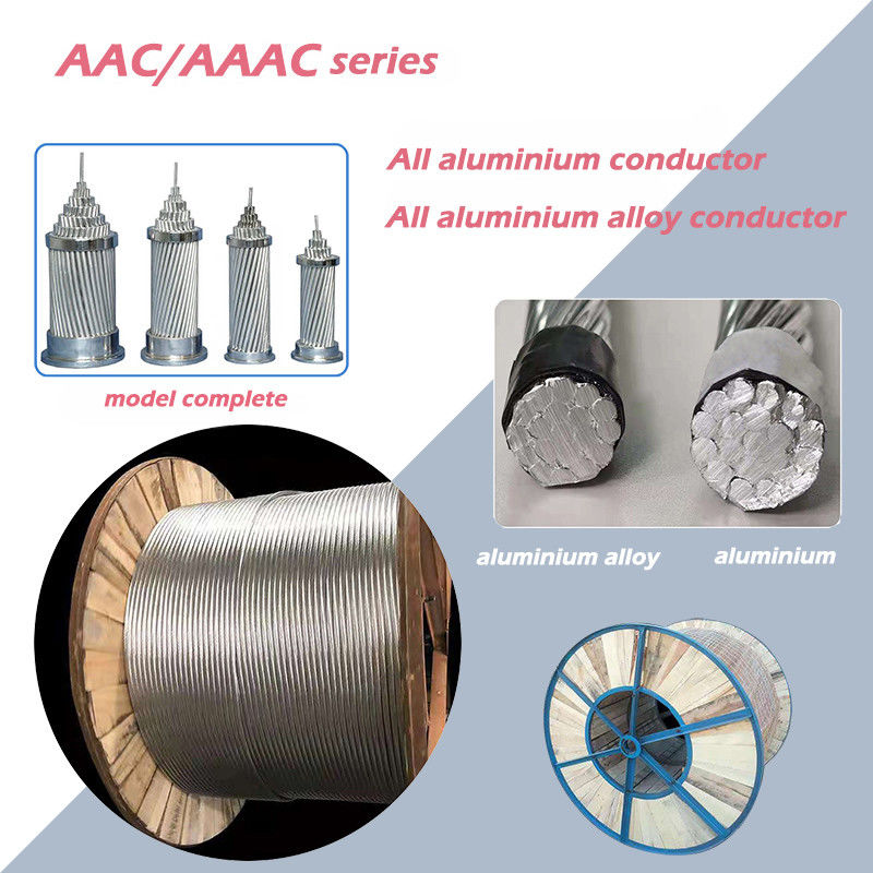 PVC PE المعزول AAC سبيكة موصل الجهد الكهربي العلوي